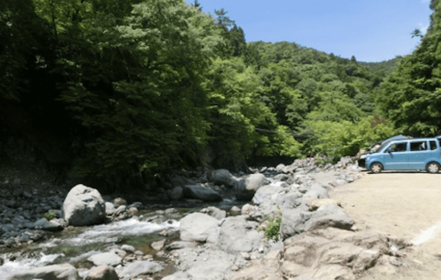大渡キャンプ場の風景