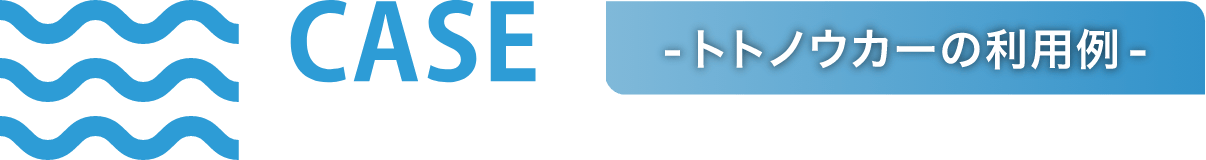- トトノウカーの利用例 -