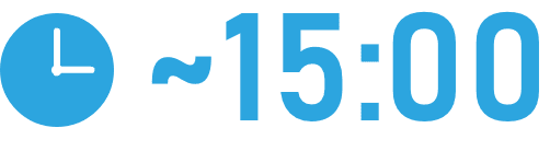 15:00〜