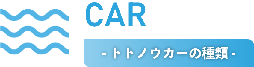 - トトノウカーの種類 -